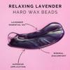 GiGi Hard Wax Beads for Hair Removal - Relaxing Lavender, Waxing Beads for Face, Body, and Sensitive Areas, 14 oz view 4