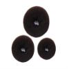 20 Pcs Black Stretch Hair Ties Ponytail Women Lady Hair Ropes with 3 Piece Donut Hair Bun Maker Hair Accessories (Black+Brown) view 4