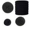 20 Pcs Black Stretch Hair Ties Ponytail Women Lady Hair Ropes with 3 Piece Donut Hair Bun Maker Hair Accessories (Black) view 1