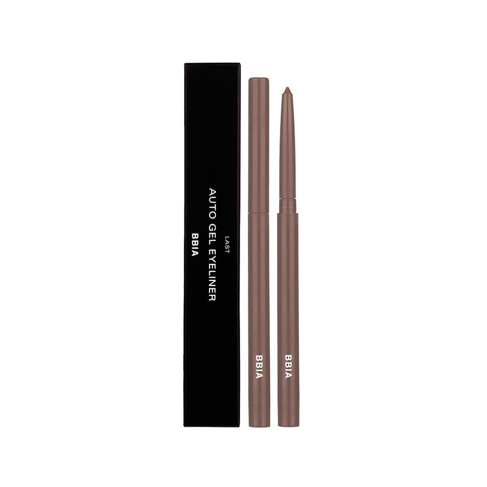 BBIA Last Auto Gel Eyeliner 17 Color  Multi-Use Longwear & Waterproof Mechanical Eye Liner Easy Drawing with Smooth Texture Smudge-Resistant Shadow & Glitter Vegan Korea Eye Makeup (06 CHOCO MOUSSE)