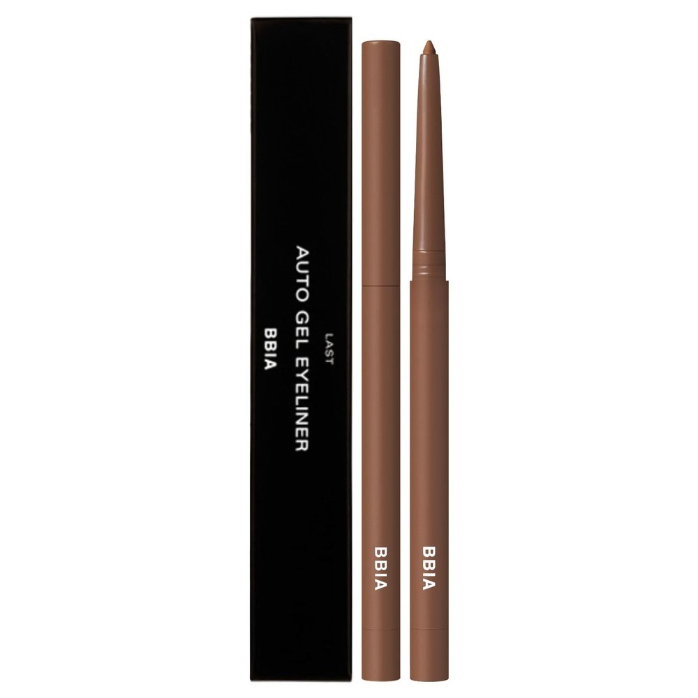 BBIA Last Auto Gel Eyeliner 17 Color  Multi-Use Longwear & Waterproof Mechanical Eye Liner Easy Drawing with Smooth Texture Smudge-Resistant Shadow & Glitter Vegan Korea Eye Makeup (05 SOUL BROWN)