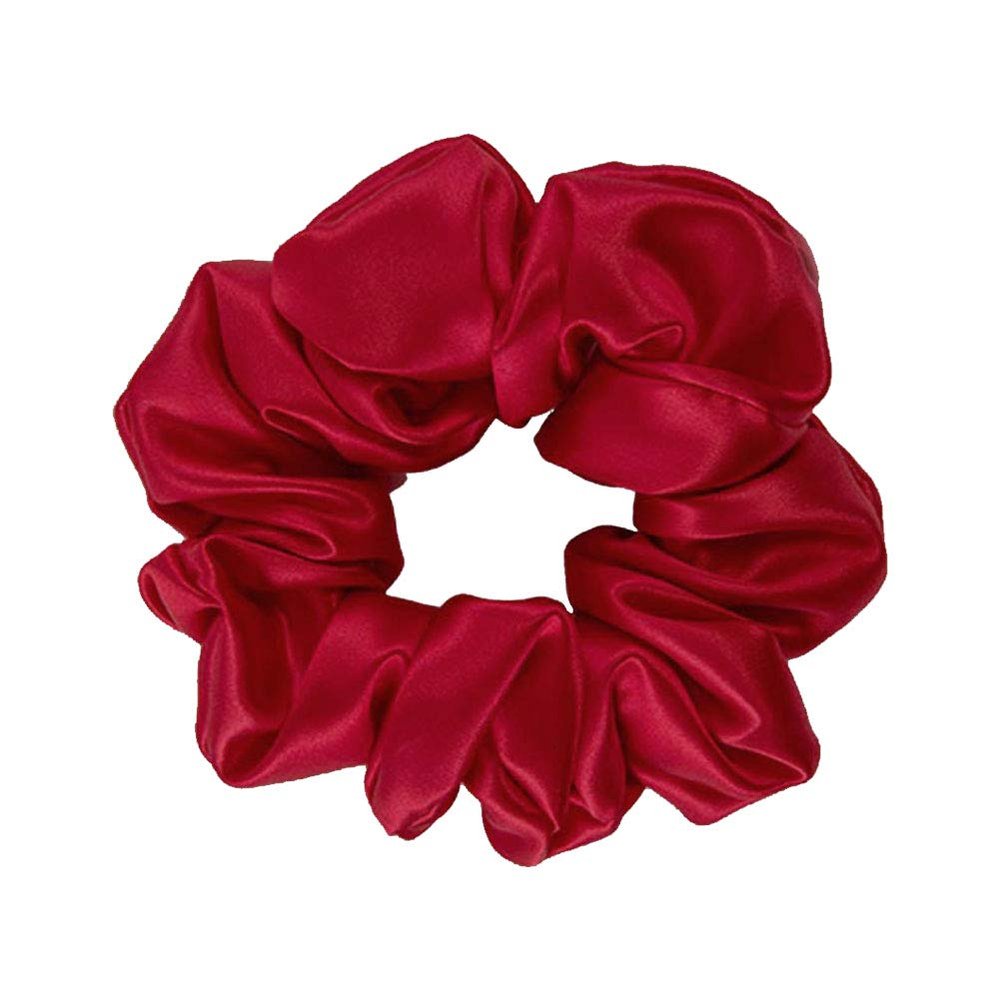 THXSILK Hair Silk Scrunchies Elastic Hair Bands Scrunchy Hair Ties Ponytail Ropes for Women Hair Accessories - 10 Colors