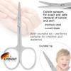 3 Swords Germany - brand quality STAINLESS STEEL CURVED CUTICLE SCISSORS (1 PIECE) with round tips for DIABETICS - manicure pedicure - nail care by 3 Swords - Made in Germany view 2