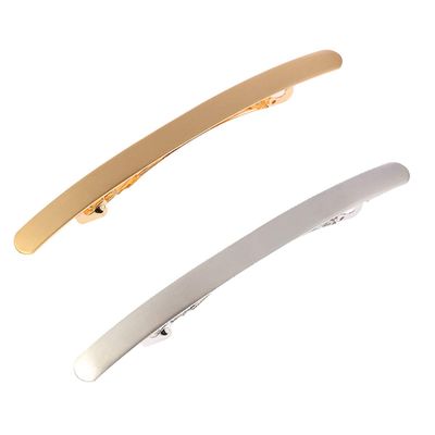 2PCS Women Metal Simple Retro Hair Barrettes Ponytail Holder French Hair Clip Hair Pins (Style A#)