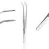 AAProTools College Cotton Dental Tweezer w/Curved Plier Tip & Lock Jewelry Repair Tweezers view 1