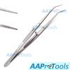 AAProTools College Cotton Dental Tweezer w/Curved Plier Tip & Lock Jewelry Repair Tweezers view 2