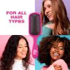 The Knot Dr. hair brush by Conair - Detangling hair brush - Removes Knots and Tangles in wet or dry Hair - hair brushes for women - Pink view 4
