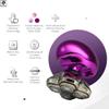Skull Shaver Butterfly Kiss PRO - Women's Electric Shaver for Bikini Line, Legs & Body - Wet & Dry Use - Ergonomic, Hypoallergenic Blades - 60 Minutes Cordless Use - Purple view 2