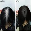 10"14cm hair topper hair piece clip in hair toppers Real human hair hairpiece Mono and PU for white and thin hair for Women off black(Free Part 8inch) view 4