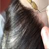 10"14cm hair topper hair piece clip in hair toppers Real human hair hairpiece Mono and PU for white and thin hair for Women Light brown(Free Part 12 inch) view 3