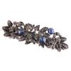 Set of 2 Vintage Flower French Clip Rhinestones Hair Barrettes Hair Clips Wedding Crystal Spring Hair Clips Hair Pin Hair Jewelry (Style B#) view 2