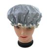 1 Pcs Waterproof Shower Cap for Women,Quanchen Double Layer Lined Reusable Elastic Bath Caps for Girls (04 Blue Kitten) view 2