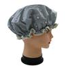 1 Pcs Waterproof Shower Cap for Women,Quanchen Double Layer Lined Reusable Elastic Bath Caps for Girls (04 Blue Kitten) view 3