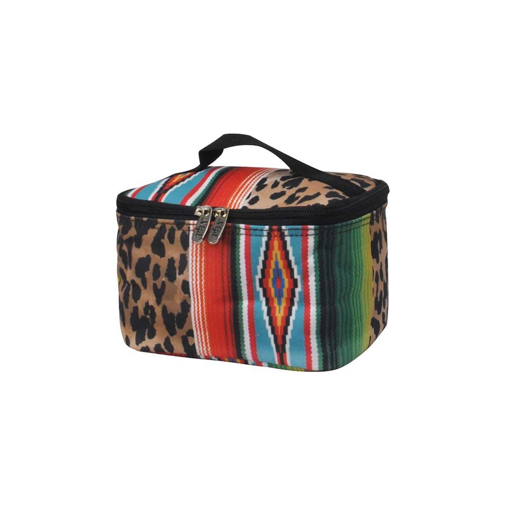 Leopard Serape Cosmetic Case