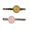 2 Pcs Shiny Rhinestone Crystal Round Shape Side Clip Hair Clip Simple Alloy Duckbill Clip Hairpins Barrettes Woman Headwear Hair Accessories view 1
