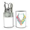 Aquaman Movie Aquaman Sea Shells Logo Stainless Steel Manicure Pedicure Grooming Beauty Care Travel Kit view 2
