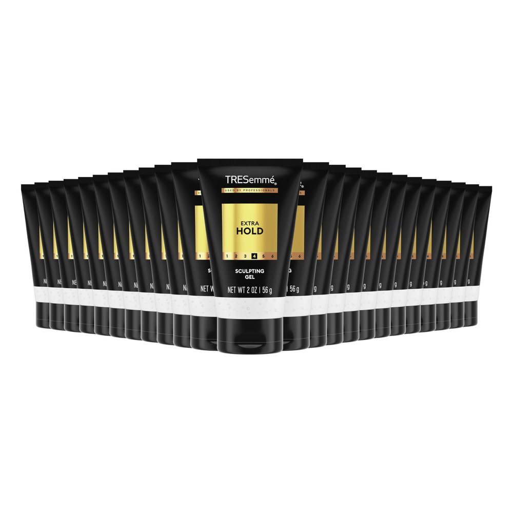 TRESemm Hair Gel Extra Hold Pack of 24 For an Strong Hold and Lasting Shine Extra Firm Control Styling Gel for All Hair Types 2 oz