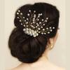 Hair Flare Hair Accessories for Women Stylish 1843 Pins Artificial Flowers Accessories (Pearl) view 2