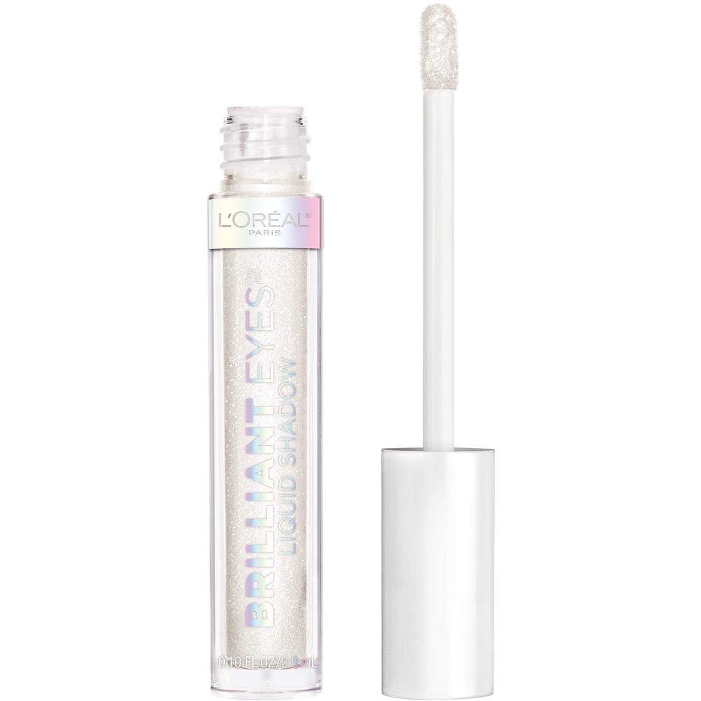 L'Oreal Paris Brilliant Eyes Shimmer Liquid Eye Shadow, Longwearing Lasting Shimmer, Crease Resistant, Flake-Proof, Precision Applicator, Quick Dry, Non-Greasy, String of Pearls, 0.1 oz.