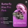 Skull Shaver Butterfly Kiss PRO - Women's Electric Shaver for Bikini Line, Legs & Body - Wet & Dry Use - Ergonomic, Hypoallergenic Blades - 60 Minutes Cordless Use - Pink view 3