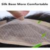 10"14cm hair topper hair piece clip in hair toppers Real human hair hairpiece Mono and PU for white and thin hair for Women Dark brown(Free Part 16inch) view 3