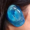 2pcs Blue Ear Cover Caps Hair Dye Shield Protector for Hair Dye Anti Staining Plastic Earmuffs view 2