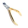 AAProTools 4" Professional Cuticle NIPPERS Acrylic Nail Clippers with Gold Handle view 2