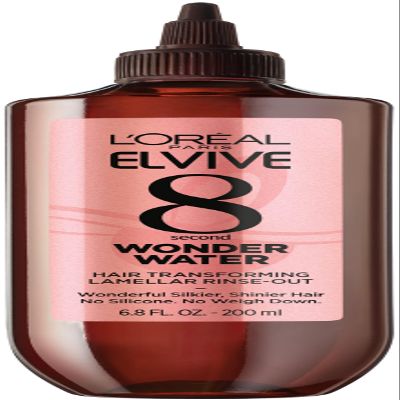 LOreal Paris Elvive 8 Second Wonder Water Lamellar, Rinse out Moisturizing Hair Treatment for Silky, Shiny Looking Hair, 6.8 FL; Oz