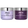 PRAI Beauty Ageless Day and Night Neck Creme Set | 1 Throat & Decolletage Day Creme and 1 Throat & Decolletage Night Creme | Skin Tightening Cream Set for Instantly Ageless Neck | 1.7 Oz Each view 1
