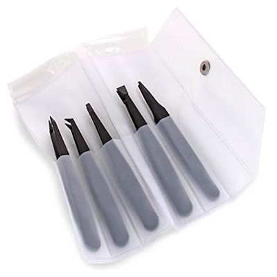 5 PVDF Tweezers: 702A, 707, 708, 709, 710