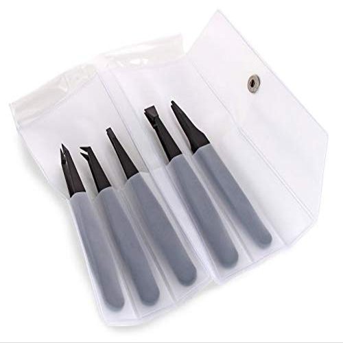 5 PVDF Tweezers: 702A, 707, 708, 709, 710