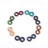 100Pcs s Beads DIY Hair Braid Accessories, Painted Wood Beads, Braid Rings, s Beads and Hair Clips for Hair Decoration view 4