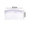 12Pcs 16 Teeth Hair Clip Combs Plastic Hair Side Combs Pin Clips Bridal Wedding Veil Combs for Women Girls Hair Accessories, Clear view 2