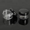 10Pcs 5 Gram Empty Clear Plastic Mini Cosmetic Containers with Lids, Cream Small Clear Pot Travel Jars for Make Up, Eye Shadow, Nails, Powder, Gems, Beads, Jewelry, view 2