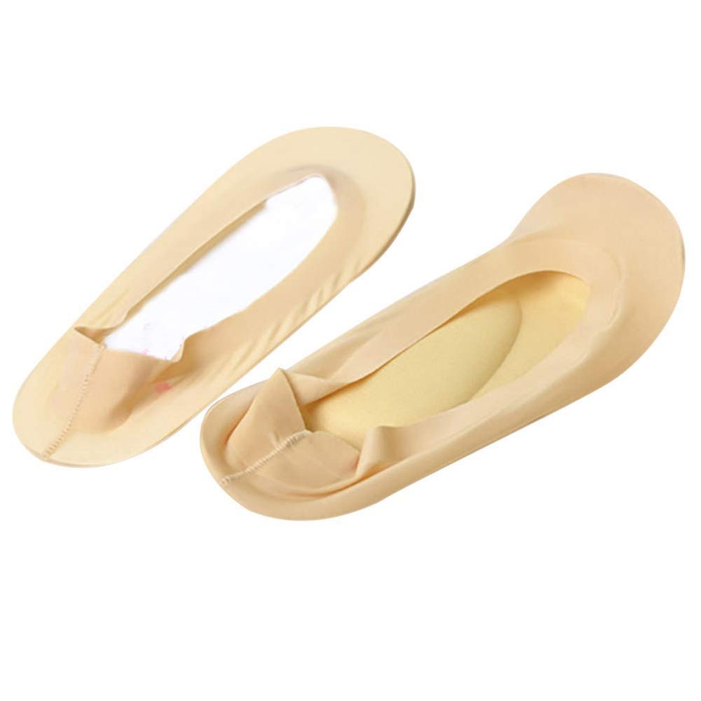 3D Massage Invisible Socks, Arch Support Foot Massage Health Care Summer Autumn Orthopedic Women 3D No Show Nylon Socks (Light Skin)