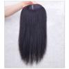 LesafeV 3D Wispy Fringe Forehead Hairpiece Clip in Straight Middle Parting Topper for Women With Thinning Hair (35cm, Dark Black) view 2