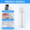 0.5oz Mini Clear Plastic Empty Bottle with Flip Cap Small Travel Bottles Storage Containers Jars for Cosmetic Sample Lotion Shower Gel Emulsion Toiletries - Set of 24 view 4