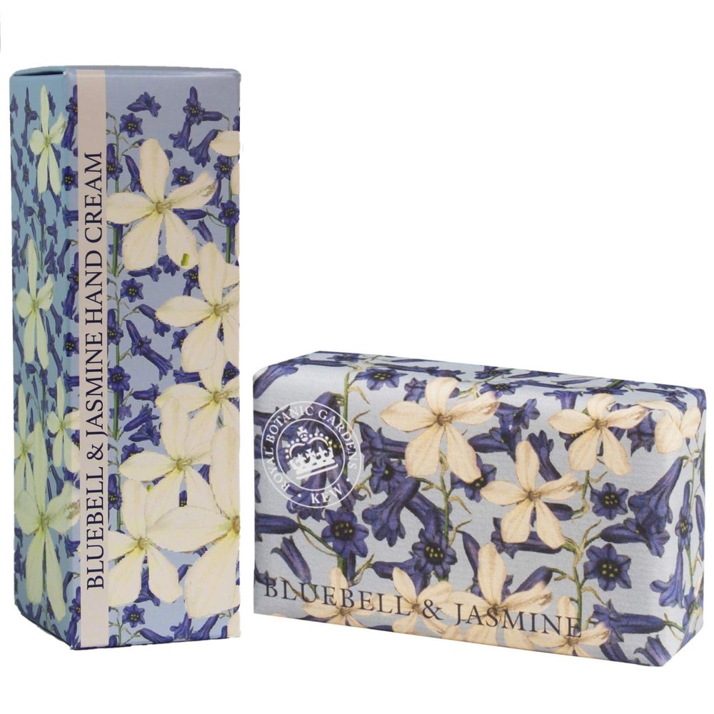 Royal Botanic Gardens Kew Hand Cream & Shea Butter Set - Bluebell & Jasmine