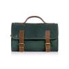 KomalC Premium Buffalo Leather Hanging Toiletry Bag Travel Dopp Kit (Green) view 1