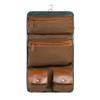 KomalC Premium Buffalo Leather Hanging Toiletry Bag Travel Dopp Kit (Green) view 2