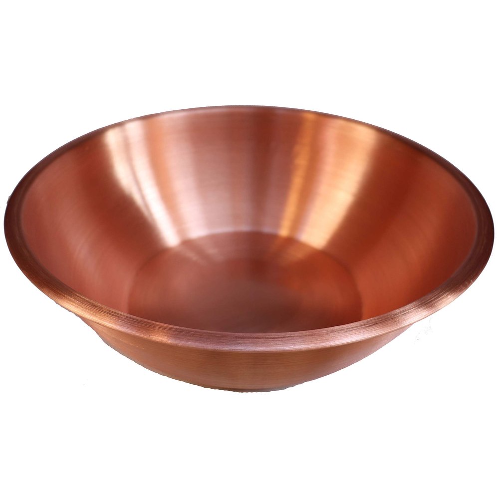 Satin Brushed Copper Foot Tub Basin Wash Soak Spa Beauty Salon Massage Pedicure Bowl