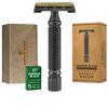 VIKINGS BLADE Double Edge Safety Razor for Men + 5 Swedish Steel Blades + Luxury Case. Smooth, Reusable, Recyclable (Chieftain 5 BC) view 1