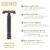 VIKINGS BLADE Double Edge Safety Razor for Men + 5 Swedish Steel Blades + Luxury Case. Smooth, Reusable, Recyclable (Chieftain 5 BC) view 2