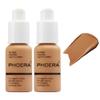 2 Pack PHOERA Foundation 106 Warm Sun Makeup,Full Coverage Foundation for Women and Girls view 1