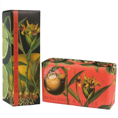 Royal Botanic Gardens KEW Hand Cream & Shea Butter Set - Bergamot & Ginger