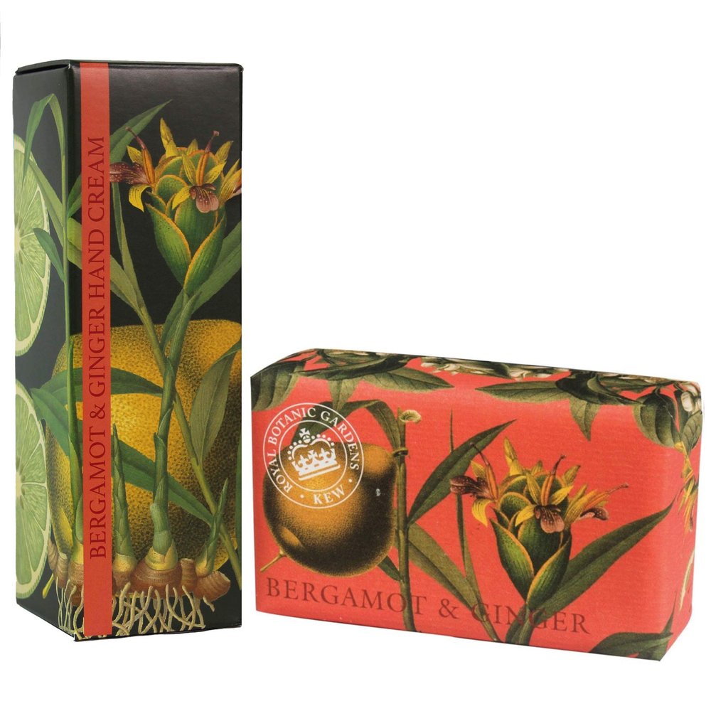 Royal Botanic Gardens KEW Hand Cream & Shea Butter Set - Bergamot & Ginger