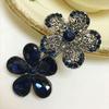 2 Pcs Vintage Rhinestone Bowknot Hair Clip Metal Alloy Flower Spring Clip Hairpins Fashion Women Hair Accessories view 4