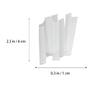 100 Pcs Makeup Brush Protector, Practical Plastic White Packaging Net, Expandable Mesh Sleeve Covers for Protective Keep Cleaner, White view 2