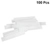 100 Pcs Makeup Brush Protector, Practical Plastic White Packaging Net, Expandable Mesh Sleeve Covers for Protective Keep Cleaner, White view 3