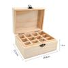 lliang Storage Boxes Wood 12 Compartment Essential Oil Storage Box Portable 15ml Bottle Display Case Travel Perfume Carrying Container view 3